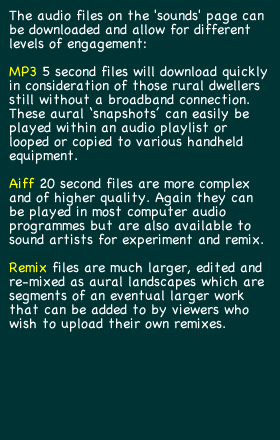 Info on audio files